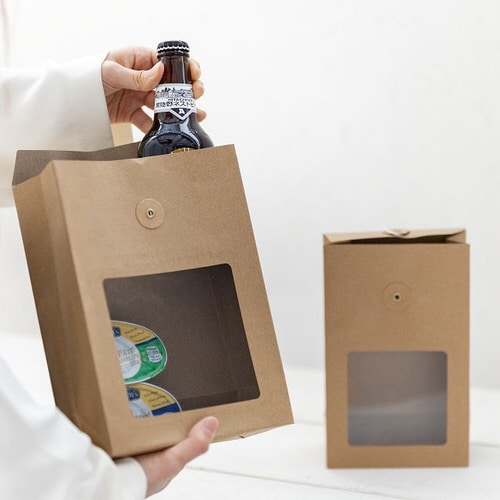 無地玉紐付ギフトバッグ−3 20枚