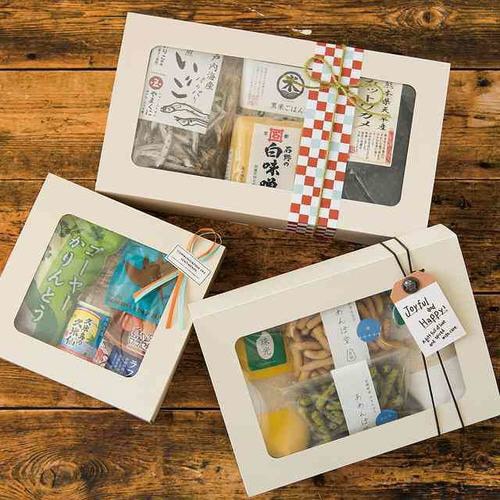 無地窓付ギフトボックス/アイボリー−L 10枚