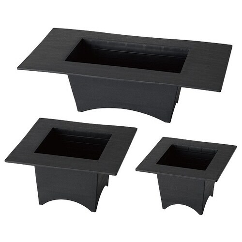 和風アーチスタンドポット/ブラック−S 10個