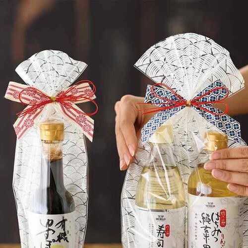 和風ワイヤータイ−1/花柄 10個×5