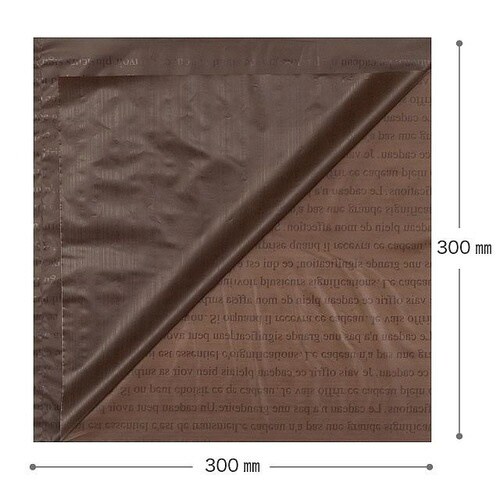 PEスクエアバッグ/ブラウン−M 50枚×3