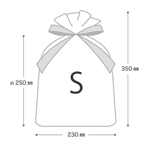 カフェオレリボン付PEギフトバッグ−S 20枚×3
