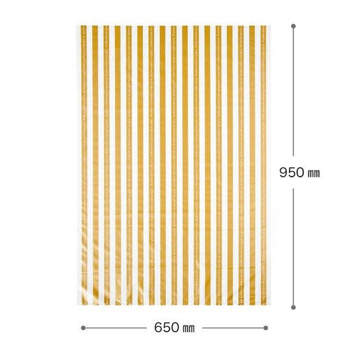 ゴールドストライプギフトバッグ−LL 20枚