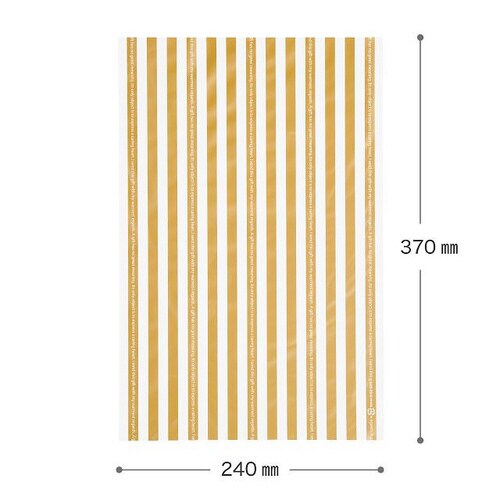 ゴールドストライプギフトバッグ−S 50枚×3