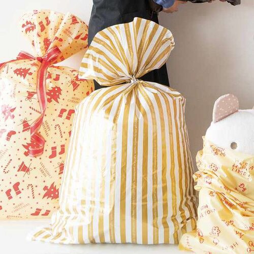 ゴールドストライプギフトバッグ−JB 20枚