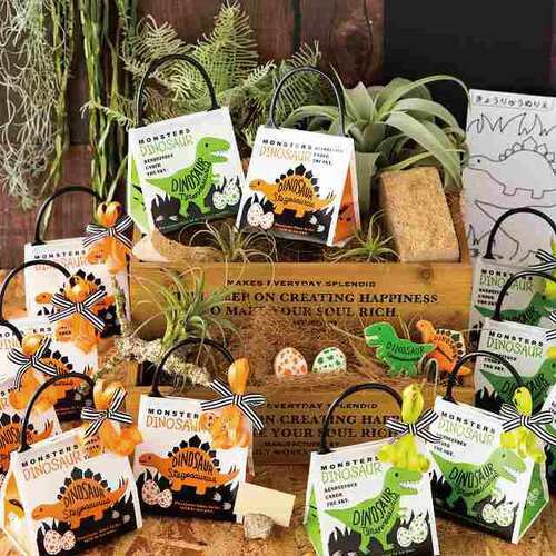 ダイナソーギフトバッグ−2/グリーン 20枚×2