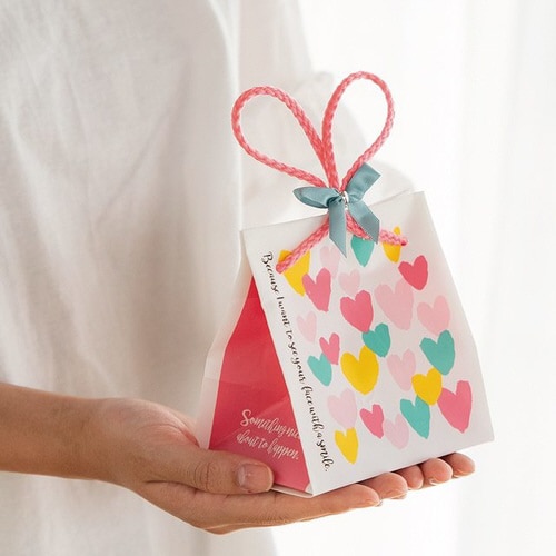 パステルハートキューブバッグ−2 20枚×2