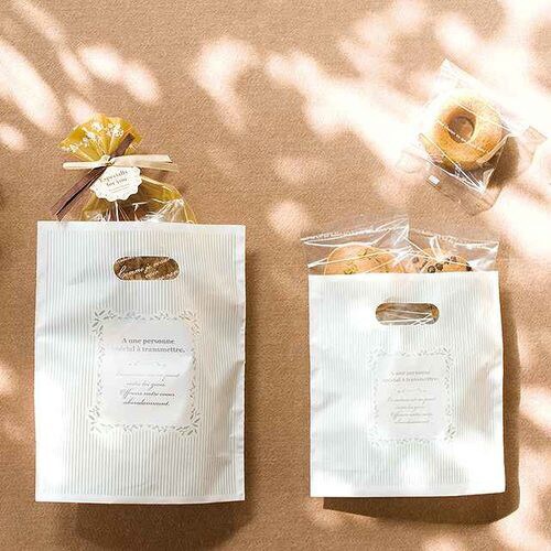 ミントストライプPEバッグ−4 100枚×2