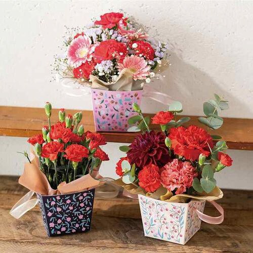 アンティークフラワーペーパーバッグ−4 10枚×2