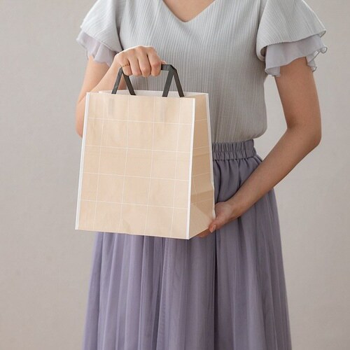 シンプルスクエアペーパーバッグ−4 50枚×2