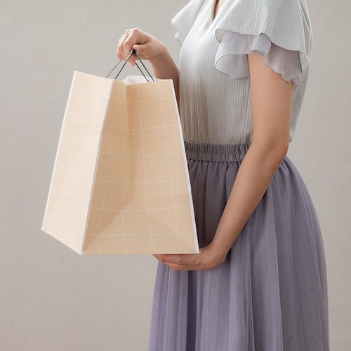 シンプルスクエアペーパーバッグ−M 50枚