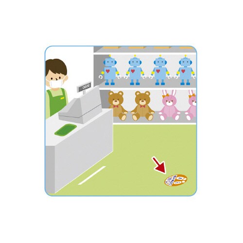 フロア案内シール キッズ用