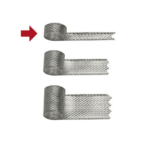 リボン ソフトメタル 銀 6mm×20m