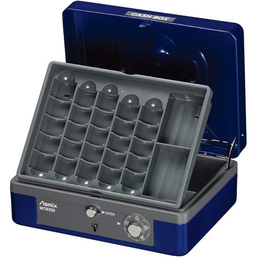 手提金庫 MCB320 A6 ブルー