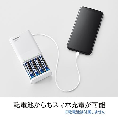 USB入出力付 電池式急速充電器 単品