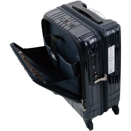 ライトスーツケース35Lミッドナイトブルー