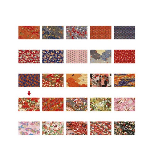 和紙千代紙 わらべ 紅遠山 平判