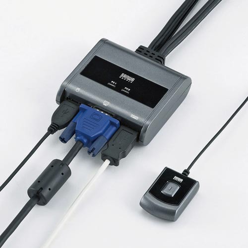 パソコン切替器 手元スイッチ付き