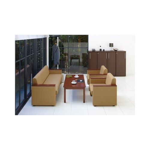 天然木(突き板)応接テーブル