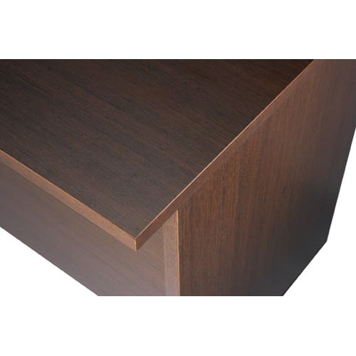 B木製デスク 幅1200引出付(2個)Dブラウン