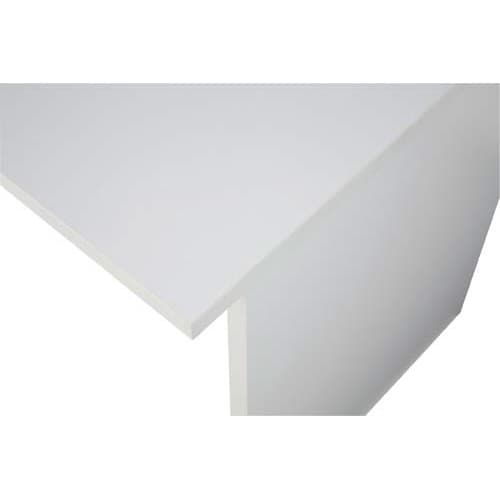 B木製デスク 幅1400引出付(2個) ホワイト