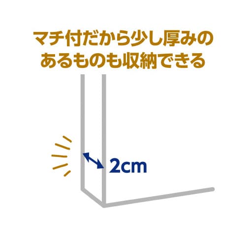 作品収納ケース 2cmマチ付き 大