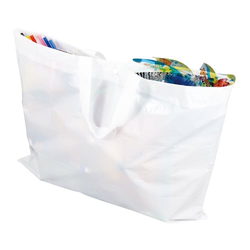 作品収納バッグ ビニール製 ホック付