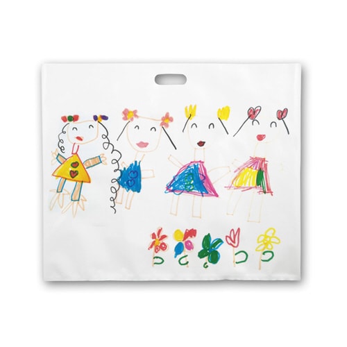 作品収納バッグ ビニール製 大(60×50cm)