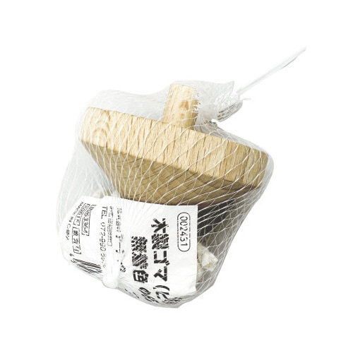 木製ゴマ(ヒモ付)無着色 φ65