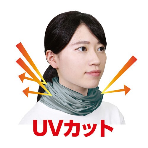 UVフェイスカバーマスク 瞬冷(ブルーグレー)