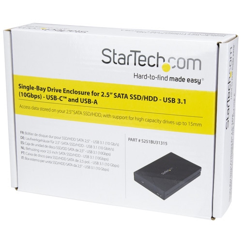 2.5インチSSD/HDDケース USB−C/A