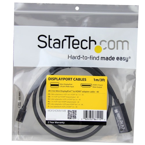 ミニディスプレイポート−HDMI変換ケーブル 1m