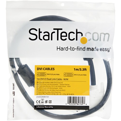 DVI−Dデュアルリンク延長ケーブル 1m 黒