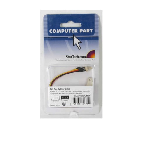 CPUファン用3ピン分岐電源ケーブル 15cm