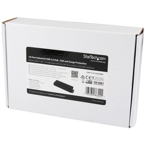 USB 3.0ハブ 10ポート 産業用 ESD保護