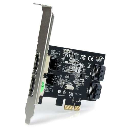 PCIe eSATAx2/SATAx2増設カード