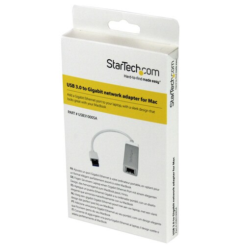 USB3.0接続 ギガ有線LANアダプタ シルバー