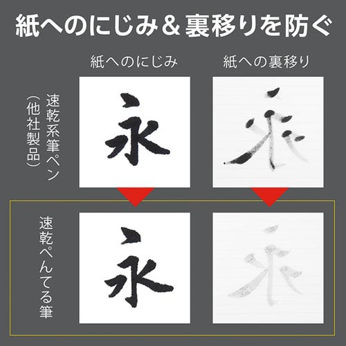 速乾ぺんてる筆 中字