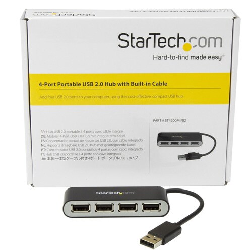 USB 2.0ハブ 4ポート コンパクトタイプ