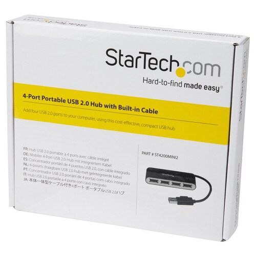 USB 2.0ハブ 4ポート コンパクトタイプ