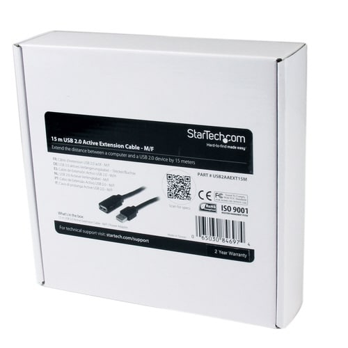 USB 2.0アクティブリピーターケーブル 15m