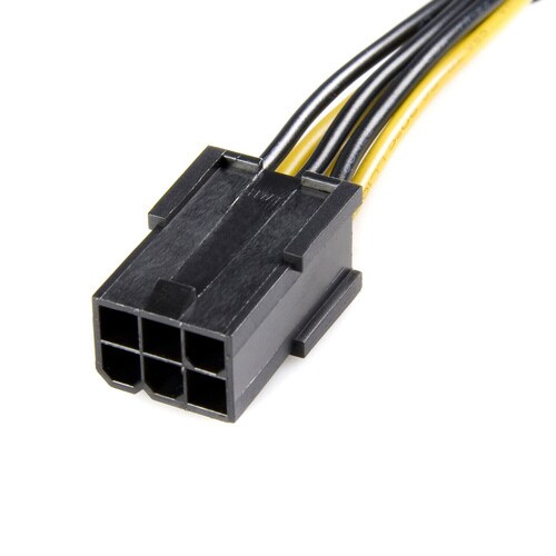PCIe 電源アダプタケーブル 6ピン− 8ピン