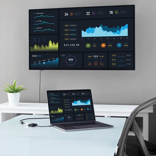 USB−C − DVI変換アダプタ 黒