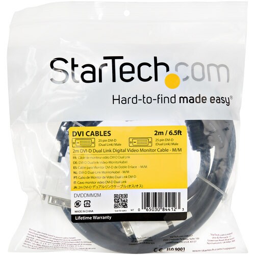 DVI−Dデュアルリンク延長ケーブル 2m 黒