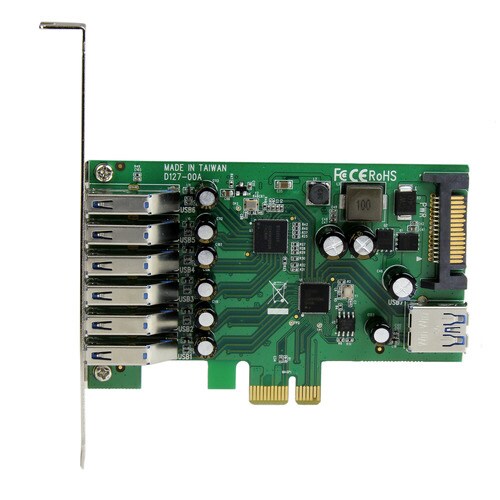 USB 3.0 増設用PCIeカード 7ポート