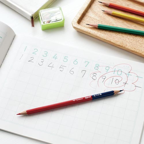 丸つけ用赤7青3えんぴつ 2Pパック