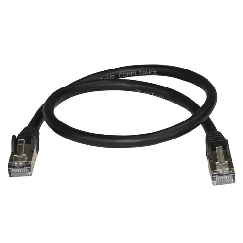 Cat6a LANケーブル 0.5m ブラック