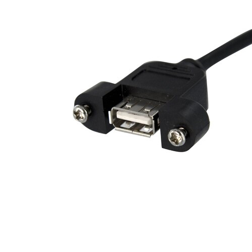 USB 2.0パネルマウント変換ケーブル 30cm