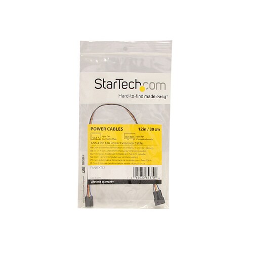 ケースファン電源延長ケーブル 4ピン 30cm