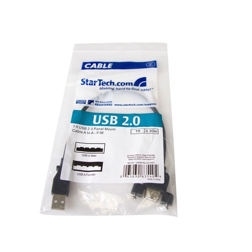 USB2.0ケーブル パネルマウント用 30cm